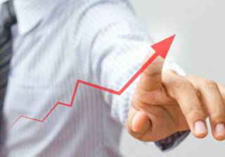 growth rise increase up