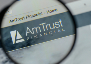 Magnifying glass over AmTrust Europe Limited web page 