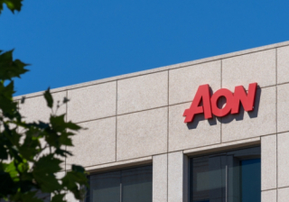 Aon logo on building