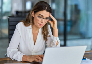Middle aged woman in the workplace