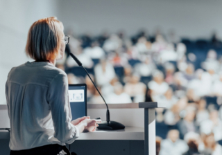 Talking to a crowd