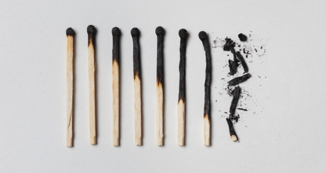 Burnt matches