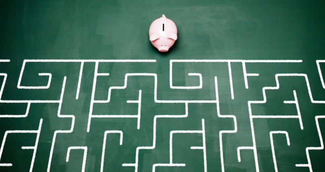 78% say economic climate impacting financial decision-making: AMI on early 2025 Protection Viewpoint report findings piggy bank maze confused money