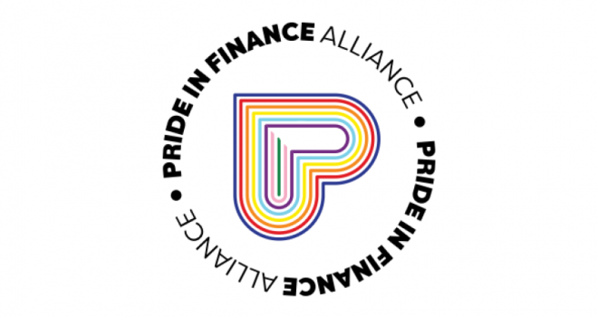 Logo of the Pride In Finance Alliance 