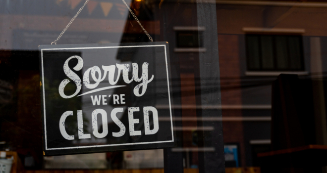 Sorry, We're Closed