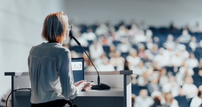 Talking to a crowd